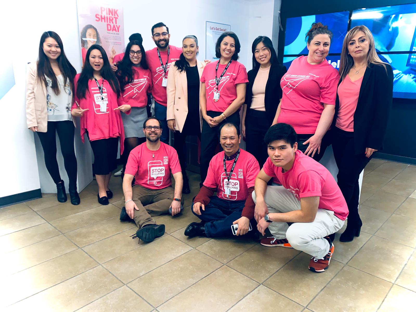 VCAD Lifts Awareness about Pink Shirt Day through Campus Initiatives 